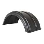 Buyers Poly 17 in. Black FENDER, DUAL REAR WHEELS- 8590017