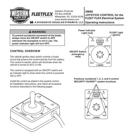 Western Fleet Flex Joystick controller part  # 356