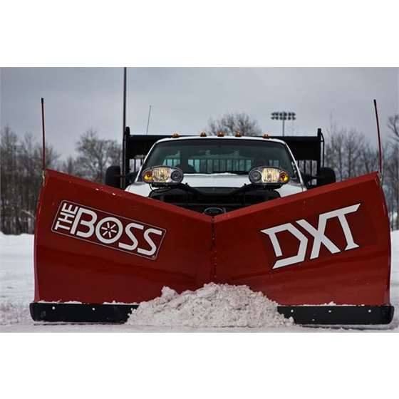 Boss 9.2 Steel DXT V-Plow Scoop Mode