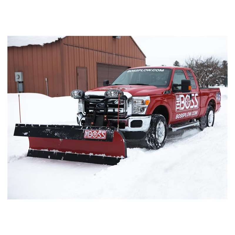 Boss 9.0' Trip-Edge Super-Duty Straight Blade Snowplow @OEM Boss